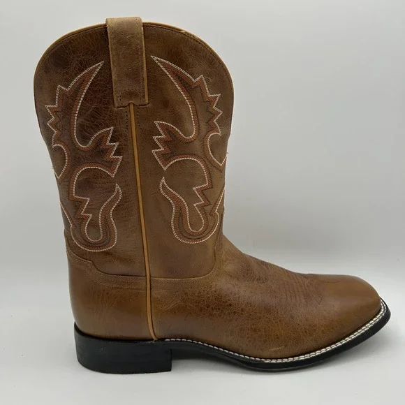 Cody James Boots Mens Size 13D BCJFA18P2 Western Cowboy Square Toe Leather Brown - Picture 9 of 15